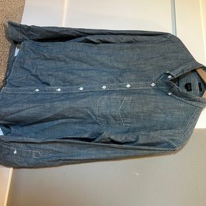 J. CREW Mens Chambray Shirt Size Large
